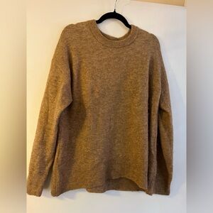 Aritzia The Group Babaton | Alpaca and Wool Sweater | Tan/Oat